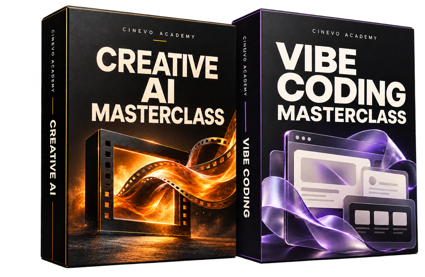 Creative AI and Vibe Coding Masterclass course boxes